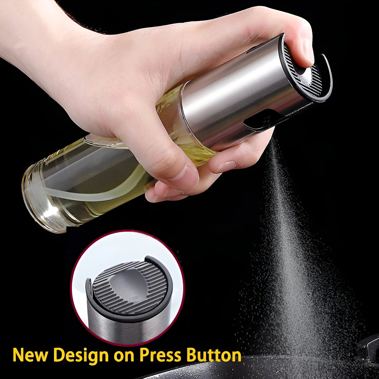Olive Oil Sprayer Mister for Cooking Oil Spritzer Spray Bottle for Cooking Oil Mister Sprayer for Air Fryer Mini Kitchen Gadgets for Frying,Bbq,Salad,Baking,Roasting